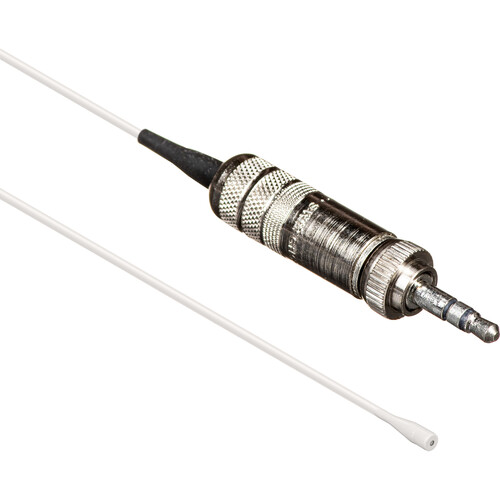 Countryman B6 Omni Lavalier Mic, Very Low Sens, with Hardwired 3.5mm Locking Connector for Sennheiser Wireless Transmitters (White)