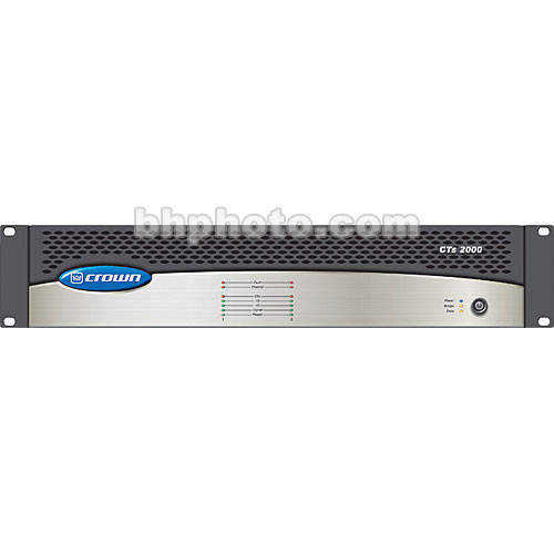 Crown Audio CTs-2000 - Two-Channel Power Amplifier - CTS2000 B&H