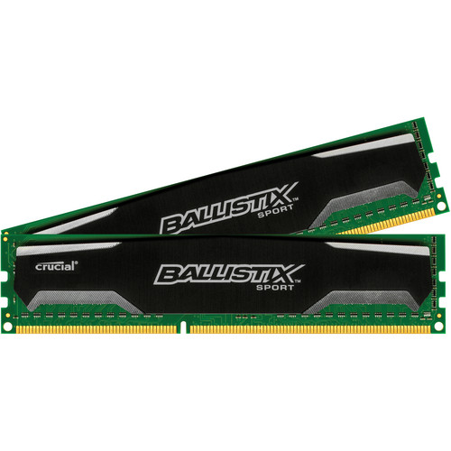 Ballistix 16GB Ballistix Sport DDR3 1600 MHz UDIMM Memory Module Kit (2 x 8GB)