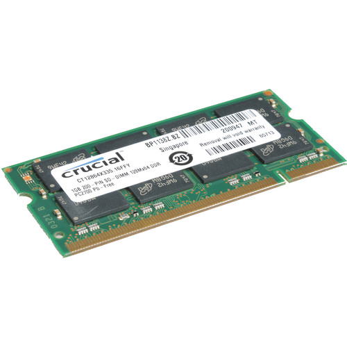 Crucial 1GB SO-DIMM Memory for Notebook