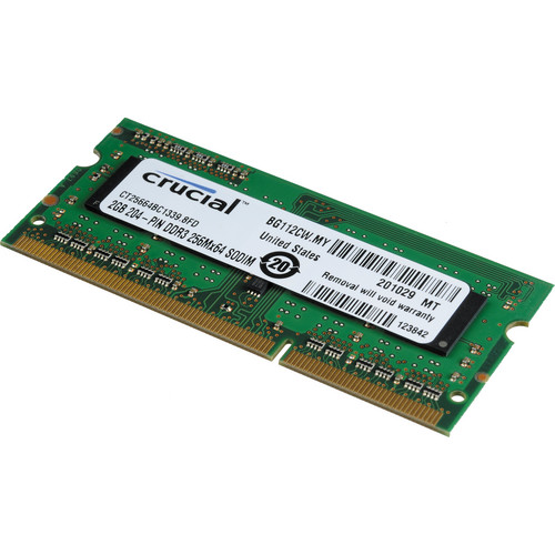 Crucial 2GB SODIMM Laptop Memory Module