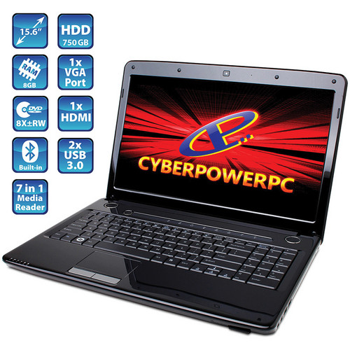 CyberPowerPC Gamer Xplorer GX8600 15.6" Laptop