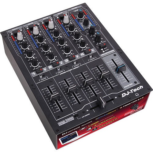 DJ-Tech DDM 2000 USB Professional 4-Channel USB DJ Mixer