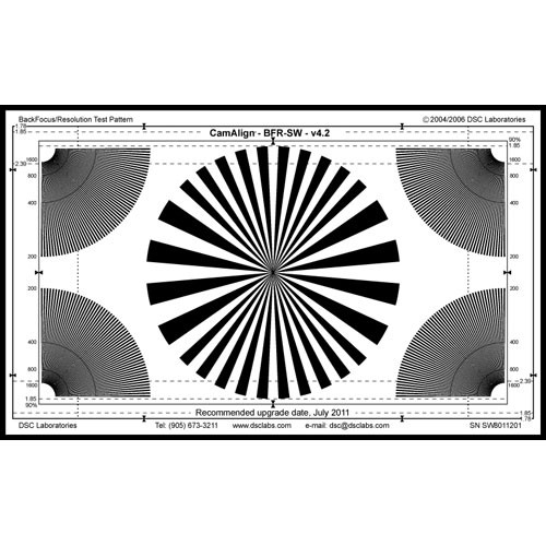 DSC Labs Backfocus Standard Focus Pattern Chart BFRST B&H Photo DSC Labs Backfocus Standard Focus Pattern Chart BFRST B&H Photo