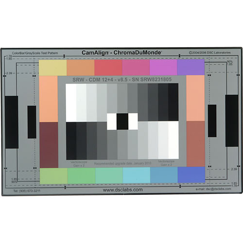 DSC Labs ChromaDuMonde 12+4 Senior CamAlign Chip Chart
