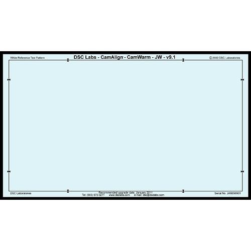 DSC Labs CamAlign CamWarm Chart (Junior)