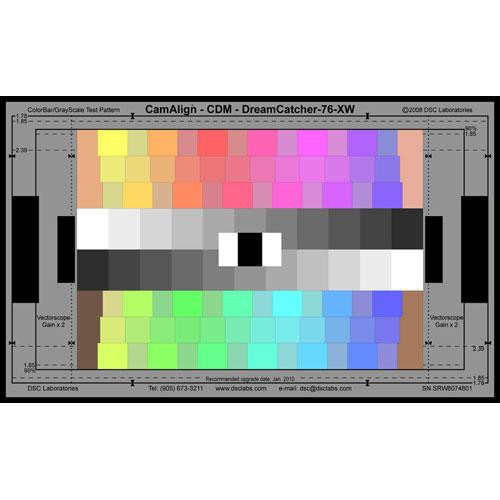 DSC Labs ChromaDuMonde 76 Maxi CamAlign Chip Chart