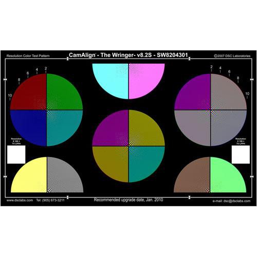 DSC Labs Wringer Standard CamAlign Chip Chart