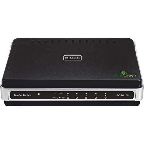 D-Link 5-Port 10/100/1000 Mbps Ethernet Desktop Switch