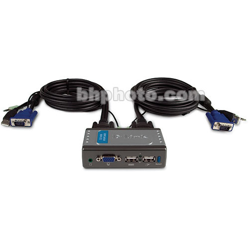 D-Link 2-Port USB KVM Switch with Audio Support