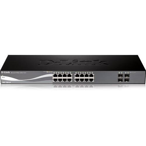D-Link SmartPro 16 Port Gigabit Ethernet Switch with 4 SFP Slots
