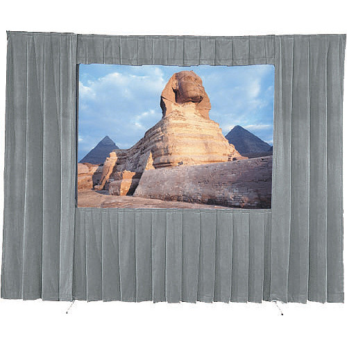 Da-Lite Drapery Kit Without Valance Bar for Fast-Fold Deluxe Projection Screen (12 x 21', Gray)
