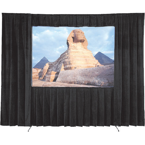 Da-Lite Fast-Fold Velour Drapery Kit for Deluxe Frames (10'6" x 14')