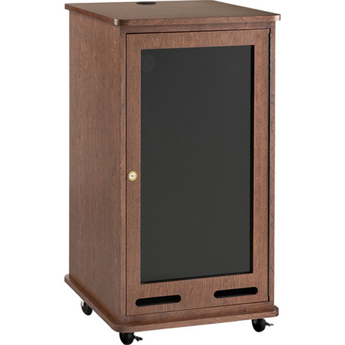 Da-Lite 21 Space Equipment Rack Cart (Mahogany Laminate)