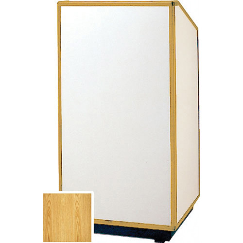 Da-Lite 98166 Floor Lectern (32" Wide, Light Oak Veneer)