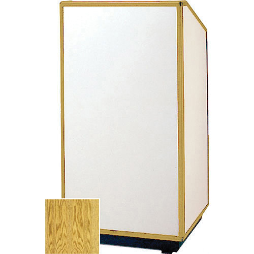 Da-Lite 98178 Floor Lectern (25" Wide, Medium Oak Veneer)