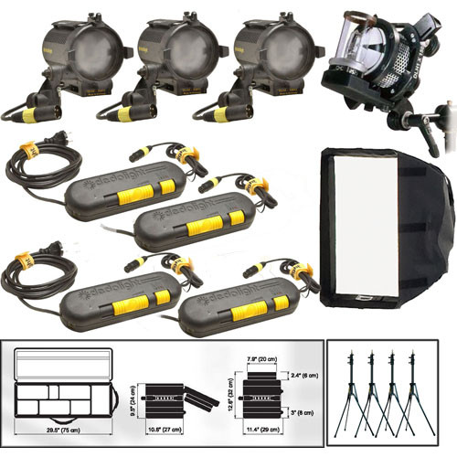Dedolight Basic Explorer Option 1 Four-Light Kit