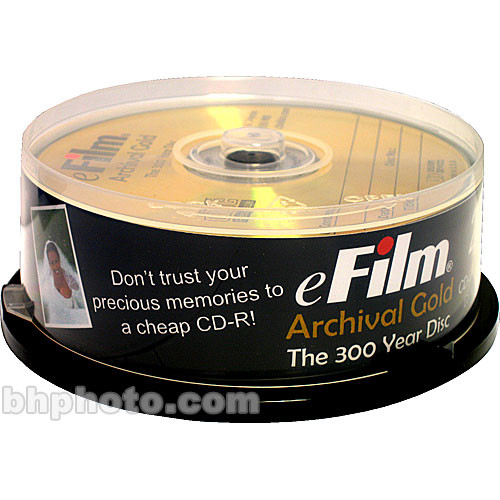 Delkin Devices Archival Gold CD-R (25) DDCD-R/25 SPINDLE B&H