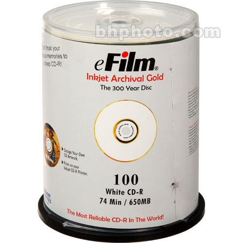 Delkin Devices Inkjet Archival Gold CD-R (100)