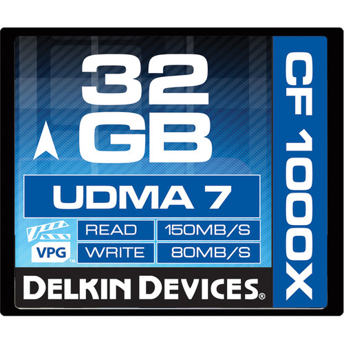Delkin Devices 32GB CompactFlash 1000x UDMA Memory Card