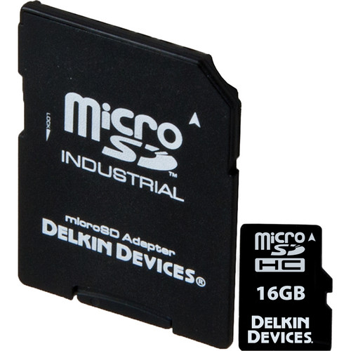 Delkin Devices 16GB microSDHC Memory Card with microSD Adapter (Class 10)