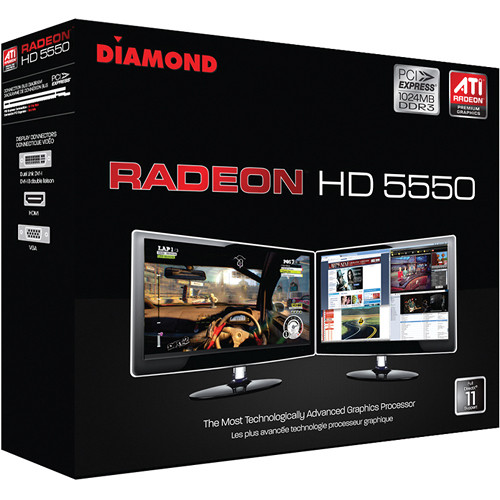 Diamond Radeon HD 5550 PCI Express GDDR3 1GB Video Graphics Card