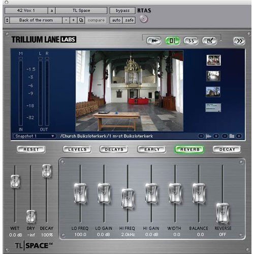 Digidesign TL Space Reverb Plug-In (Native Edition)