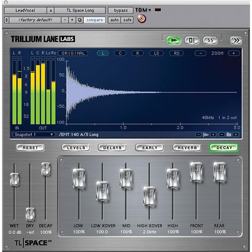 Digidesign TL Space - Convolution Reverb Plug-In - TDM Edition