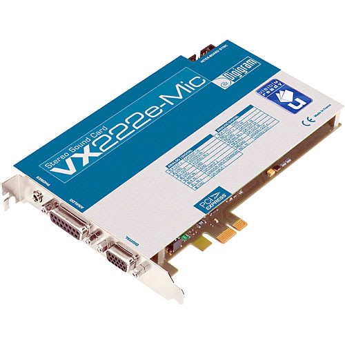 Digigram VX222e with Mic Input - PCIe Digital Audio Card