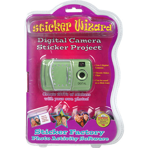 Digital Concepts Kids Sticker Wizard Digital Camera Kit with SnapSticker Software