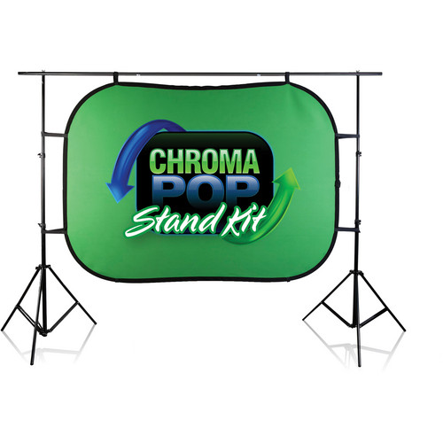 Digital Juice 5 x 7' Chromapop Blue/Green and Stand Kit (Blue/Green)