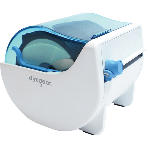 Discgear Browser 50 for Up to 50 Game or CD/DVD/Blu-Ray Discs (White with Blue Trim)