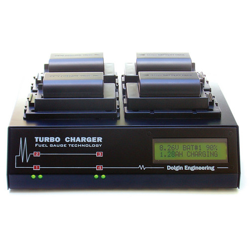Dolgin Engineering TC400-DSLR-C Four Position Battery Charger with TDM for Canon LP-E6 Series Batteries