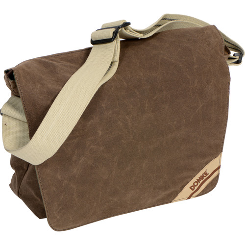 Domke Medium Messenger Bag (Brown RuggedWear Waxed Canvas)