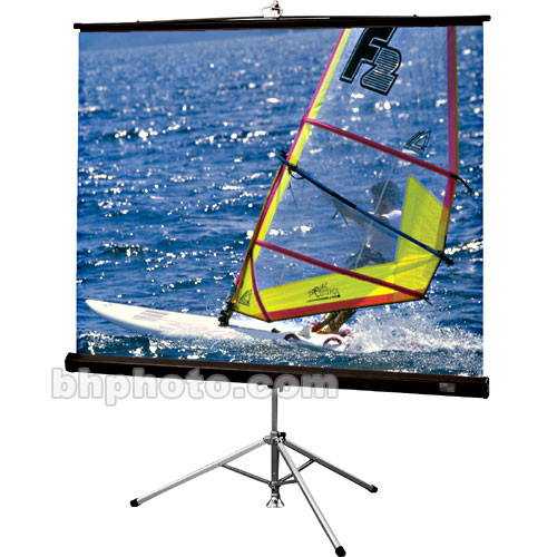 Draper Diplomat Portable Tripod Projection Screen - 60 x 80" - Glass Beaded