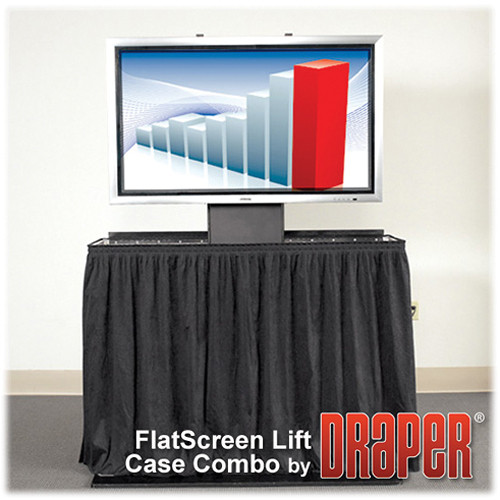 Draper Flat-Screen Lift with Case Combo (Up to 65" Displays)