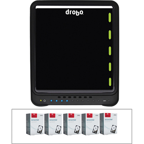 Drobo FS Network Storage Enclosure with Five 4TB Deskstar SATA Hard Drives B&H Kit