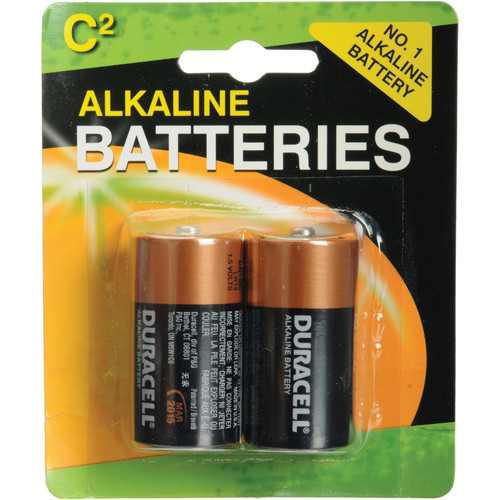 Duracell C Alkaline Coppertop Battery (1.5V, 2 Pack)