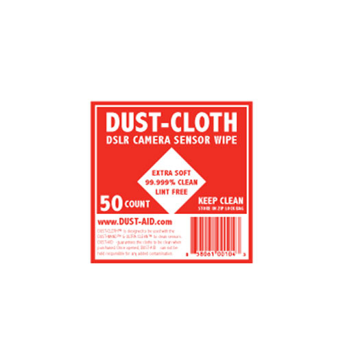 Dust Aid DUST-CLOTH DSLR Camera Sensor Wipes (50-Pack)