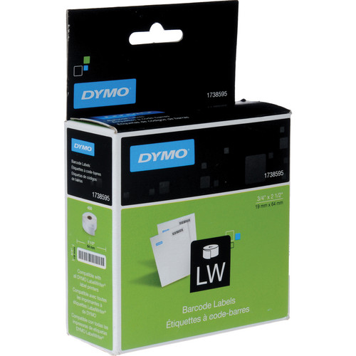 Dymo Barcode Labels (450, 3/4 x 2-1/2", White)