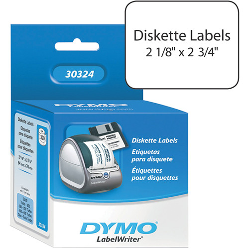Dymo LabelWriter White 3.5" Diskette Labels (2-1/8 x 2-3/4")