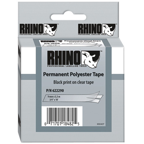 Dymo Clear Permanent Poly Labels (3/4")