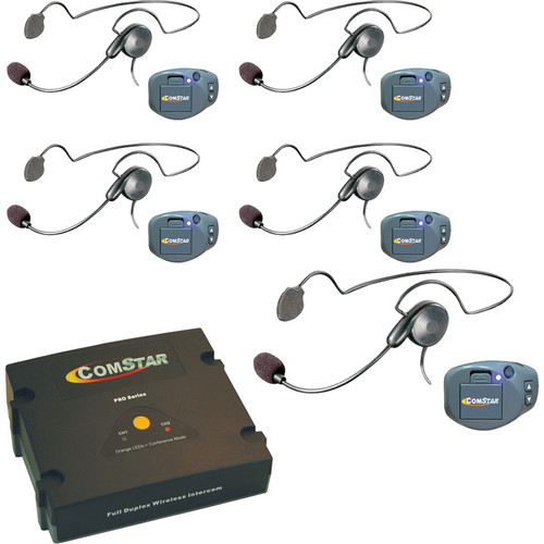 Eartec ComPAK Com-Center and Cyber Headset System (5 Piece)