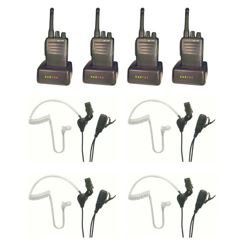 Eartec MC 4000 4-User Simplex Wireless Communication System (SST Headsets)
