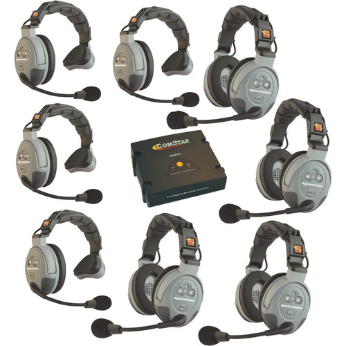 Eartec COMSTAR XT-8 8-User Full Duplex Wireless Intercom System (Europe)
