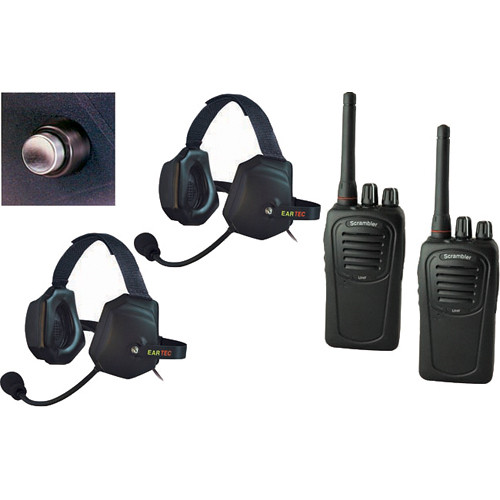 Eartec 2-User SC-1000 Two-Way Radio with XTreme Shell Mount PTT Headsets
