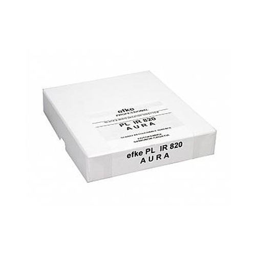 Efke AURA IR820 4 x 5" Black and White Infrared Film (25 Sheets)