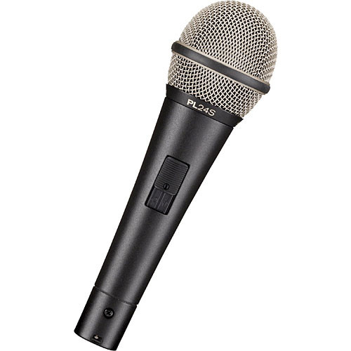 Electro-Voice PL24S Handheld Dynamic Vocal Microphone with On/Off Switch