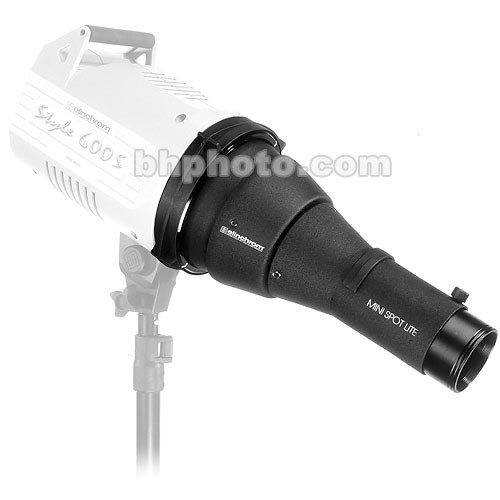 Flash ELINCHROM Compact 500w + MiniSpot Avec 5 Gobos, Occasion, Pour Studio