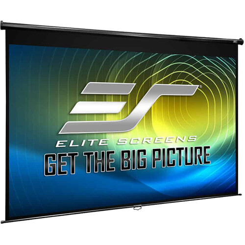 Elite Screens M106UWH-E24 Manual Series Projection Screen With 24" Drop (52 x 92.4")